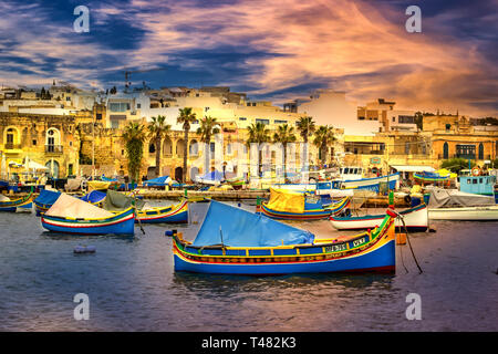 Malerische Insel Malta im Mittelmeer Stockfoto