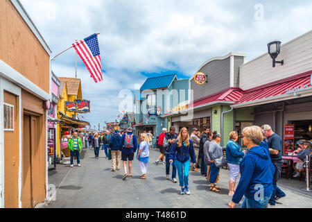 MONTEREY, Kalifornien - 13. Mai 2016: Monterey hat Künstler seit dem späten 19. Jahrhundert und viele berühmte Maler und Schriftsteller angezogen haben gelebt. Stockfoto