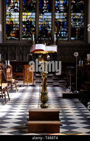 Im Inneren des Wadham College Kapelle an der Universität Oxford. Stockfoto