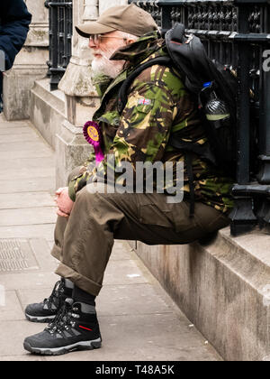 22000 Motorräder ritt durch London am 12. April 2019 die Verfolgung der Soldat F für Blutige Sonntag zu protestieren Stockfoto