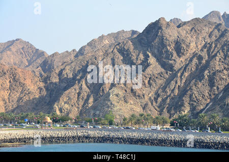 Oman Coast Mountains Muscat Stockfoto