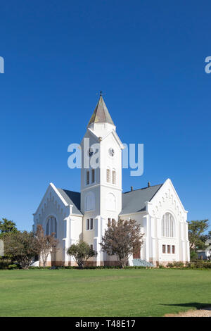 Weiß getünchtes Niederländische Reformierte Kirche, McGregor, Robertson, Boland, Western Cape, Südafrika Stockfoto