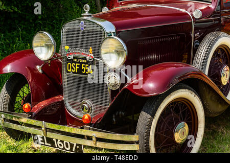 Ein 1931 Chevrolet sedan auf Anzeige an einem Auto Show Stockfoto