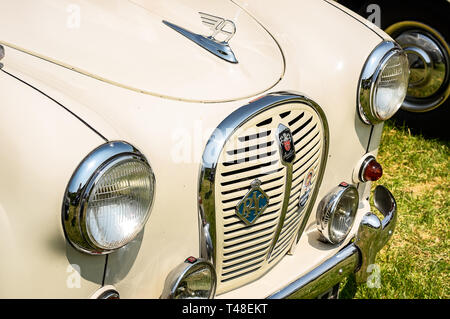 Ein 50er Austin A30/A35 auf der Anzeige an einem Auto Show Stockfoto