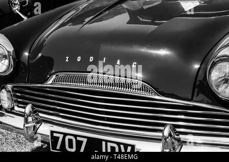 A 1961 Ford Zodiac auf Anzeige an einem Auto Show Stockfoto