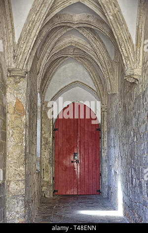 Der Kreuzgang an der Kathedrale von Gloucester, Gloucester, England Stockfoto