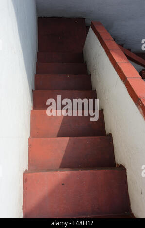 Bunte terrasse Treppe in Mexiko Stockfoto