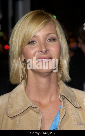 LOS ANGELES, Ca. September 24, 2003: Schauspielerin Lisa Kudrow am Los Angeles Premiere ihres neuen Films Wunderland. Stockfoto