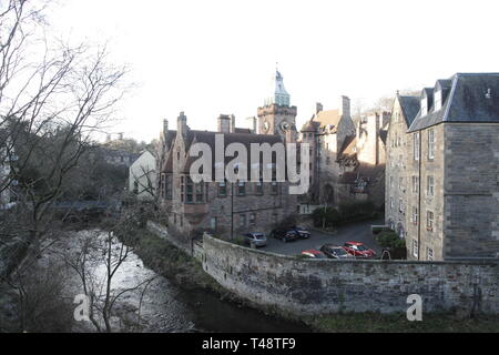 Dean Village in Edinburgh. Stockfoto