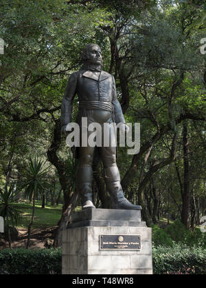 Statue von Jose Maria Morelos y Pavon am Chapultepec Park Stockfoto