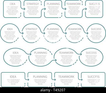 Business Infografiken. Vorlage für Präsentationen, Diagramme. Vektor Stock Vektor