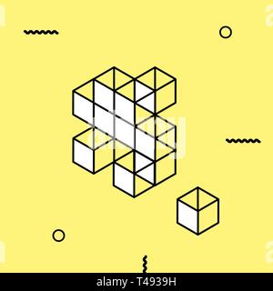 Minimale geometrische Hintergrund Vector Illustration Stock Vektor