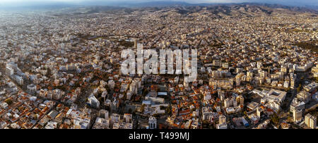 Antenne Panoramablick von Limassol. Zypern Stockfoto