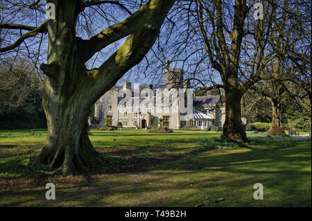 Bergauf Manor, bergauf, Weston-Super-Mare, Somerset, UK, mit Inhabern Tina & Craig Kennedy. Stockfoto