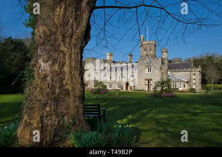 Bergauf Manor, bergauf, Weston-Super-Mare, Somerset, UK, mit Inhabern Tina & Craig Kennedy. Stockfoto