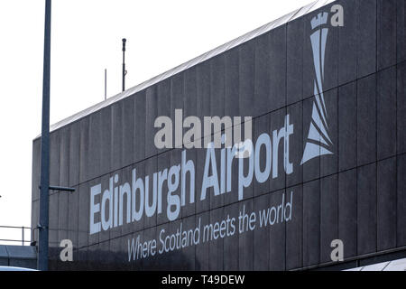 Flughafen Edinburgh Stockfoto