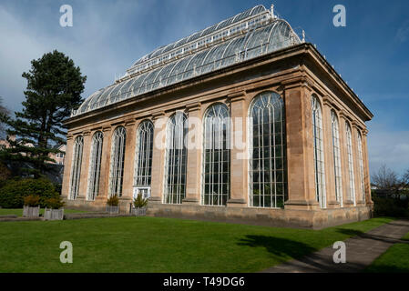 Das Palm House Gewächshaus an der Royal Botanic Garden in Edinburgh, Schottland, Vereinigtes Königreich Stockfoto