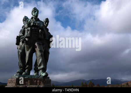 Commando Memorial Denkmal in Lochaber, Schottland Stockfoto