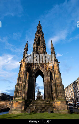 Das Scott Monument zu den schottischen Autor Sir Walter Scott, Edinburgh, Schottland, Großbritannien, Europa Stockfoto