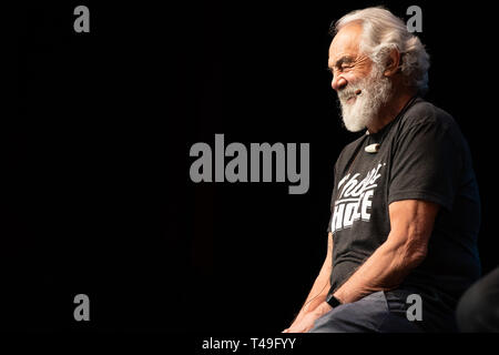 Stoner comedians Cheech und Chong mit Shelby Chong im Hard Rock Casino Vancouver in Coquitlam, BC am 15. März, 2019 Stockfoto