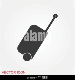 Reisetasche Symbol vektor Symbol für Design Stock Vektor