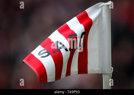 Sunderland, Großbritannien. 13. Apr 2019. Eine allgemeine Ansicht der Fahne während der Sky Bet Liga 1 Übereinstimmung zwischen Sunderland und Coventry City im Stadion des Lichts, Sunderland am Samstag, 13. April 2019. Nur die redaktionelle Nutzung, eine Lizenz für die gewerbliche Nutzung erforderlich. Keine Verwendung in Wetten, Spiele oder einer einzelnen Verein/Liga/player Publikationen. Möglicherweise nicht für Publikationen, bei denen 1 Spieler, 1 Club oder 1 Wettbewerb ohne schriftliche Genehmigung von Fußball-Daten Co Ltd. Für Rückfragen verwendet werden, bitte c Credit: MI Nachrichten & Sport/Alamy leben Nachrichten Stockfoto