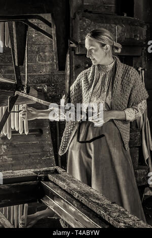 In der Kerze Fabrik in Blists Hill Victorian Stadt Ironbridge Shropshire Stockfoto