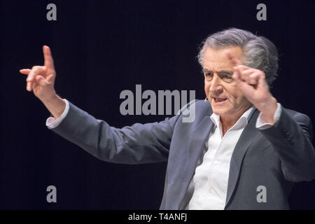 Bernard-Henri Lévy führt seinen Monolog für Europa über die Zukunft der Europäischen Idee suchen, durch den Aufstieg des Nationalismus bedroht. Danzig, Pol Stockfoto