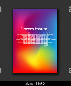 Bunte geometrische Muster. Fließenden formen Komposition mit trendigen Farbverläufen. Eps 10 Vektor. - Vektor Stockfoto