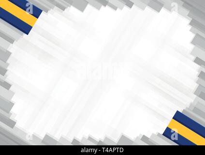 Grenze gemacht mit Barbados nationalen Farben. template Elemente für Ihr Zertifikat und Diplom. Horizontale Ausrichtung. Vektor Stock Vektor