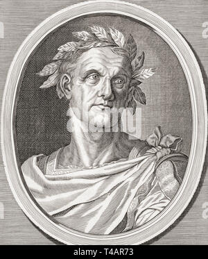 Julius Caesar, 100 BC-44 BC. Diktator der Römischen Republik, Militär, General, Politiker, Autor seiner eigenen Geschichten. Stockfoto