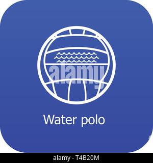 Wasserball Symbol blau Vektor Stock Vektor