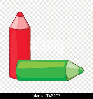 Buntstifte Symbol, Cartoon Stil Stock Vektor