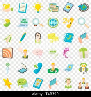 Anruf Symbole, Cartoon Stil Stock Vektor