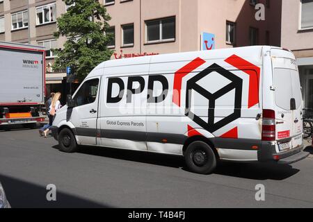 Nürnberg, Deutschland - Mai 7, 2018: DPD Kurierdienst Van in Deutschland. DPDgroup liefert fast 5 Millionen Pakete täglich weltweit. Stockfoto