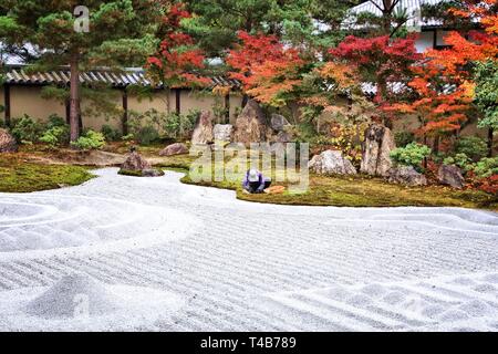 Kodaiji Tempel Zen Garten in Kyoto, Japan. Stockfoto