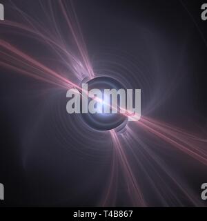Grafiken Textur. Computer gerenderte Hintergrund. 3D-Fraktale. Glatte Lichtwellen. Stockfoto