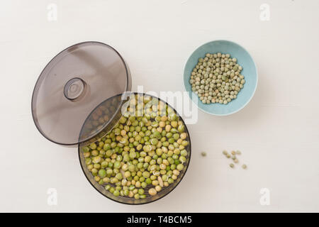 Gerät für die Keimung von Samen und erhalten nützliche Sprossen für Salate Stockfoto