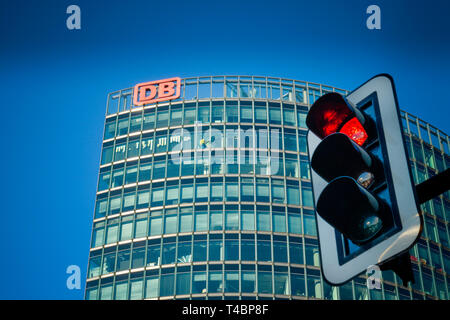 Bahntower, Potsdamer Platz, Tiergarten, Mitte, Berlin, Deutschland Stockfoto
