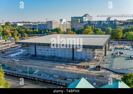 Baustelle, Neue Nationalgalerie, Potsdamer Straße, Mitte, Berlin, Deutschland Stockfoto