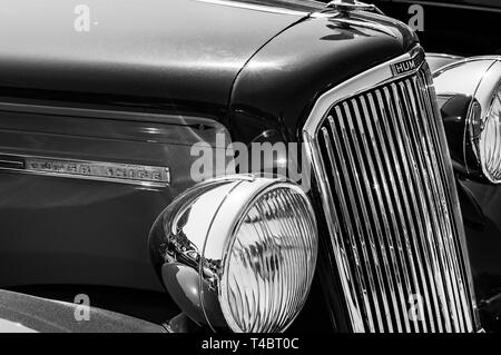 Die Front eines 1950er Humber Super Snipe auf Anzeige an einem Auto Show Stockfoto
