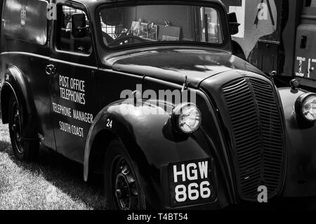 Ein 1946 Morris Z-Serie van auf Anzeige an einem Auto Show Stockfoto