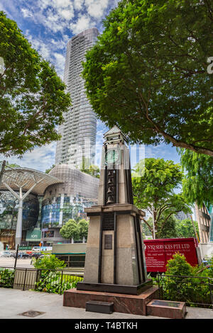 Singapur, Singapur - ca. September 2017: Straßen von Singapur, Singapur. Stockfoto