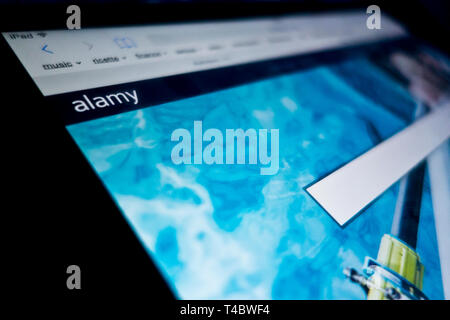 Alamy website Bildschirm Stockfoto