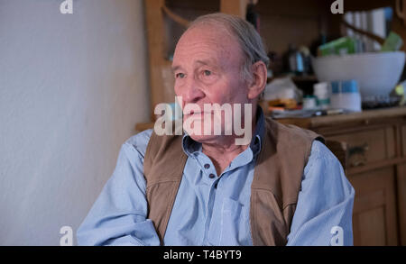 Berlin, Deutschland. 09 Apr, 2019. Schauspieler Michael Mendl. Mendl feiert seinen 75. Geburtstag. Credit: Paul Zinken/dpa/Alamy leben Nachrichten Stockfoto