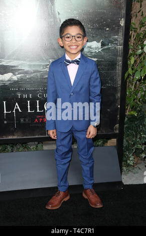 Hollywood, Kalifornien, USA. 15. Apr 2019. Jayden Valdivia bei der Premiere von Warner Bros. Der Fluch von La llorona an der Egyptian Theatre am 15. April 2019 in Hollywood, Kalifornien. Credit: MediaPunch Inc/Alamy leben Nachrichten Stockfoto