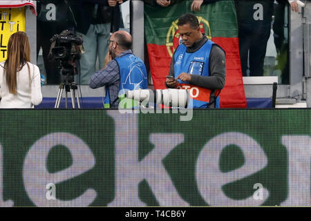 Turin, Italien. 16 Apr, 2019. Turin, Italien. 16 Apr, 2019. Turin, Fußball, 16-04-2019, Allianz Stadion. Champions League Viertelfinale zweite Bein Juventus Turin - Ajax. Credit: Pro Schüsse/Alamy leben Nachrichten Stockfoto