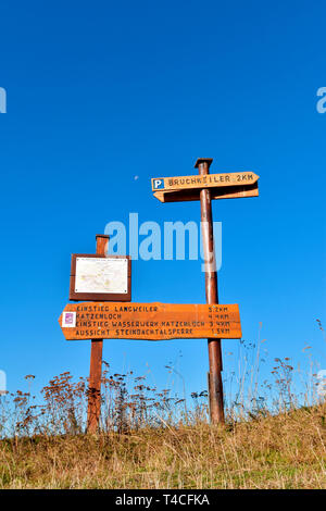 Traumschleife, Köhler Premium Wanderweg, Deutschland, Rheinland-Pfalz, Hunsrück, Köhlerpfad Stockfoto