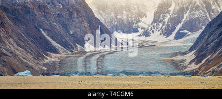 Eiszeitliche Landschaft, Scoresbysund, Grönland Stockfoto