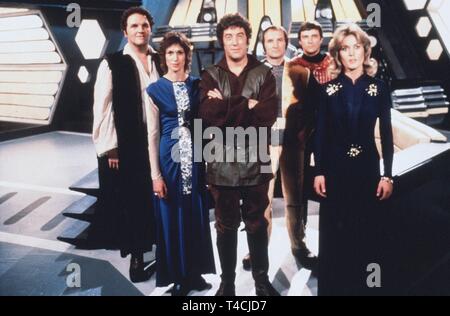 JACKSON, CHAPPELL, Thomas, Keating, DARROW, KNYVETTE, blakes 7, 1978 Stockfoto